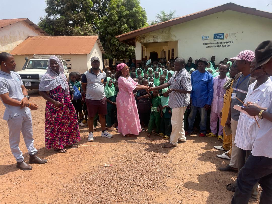 School rehabilitation at Modia Village in Kambia District with supp (
