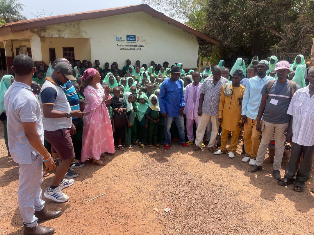 School rehabilitation at Modia Village in Kambia District with supp (1)